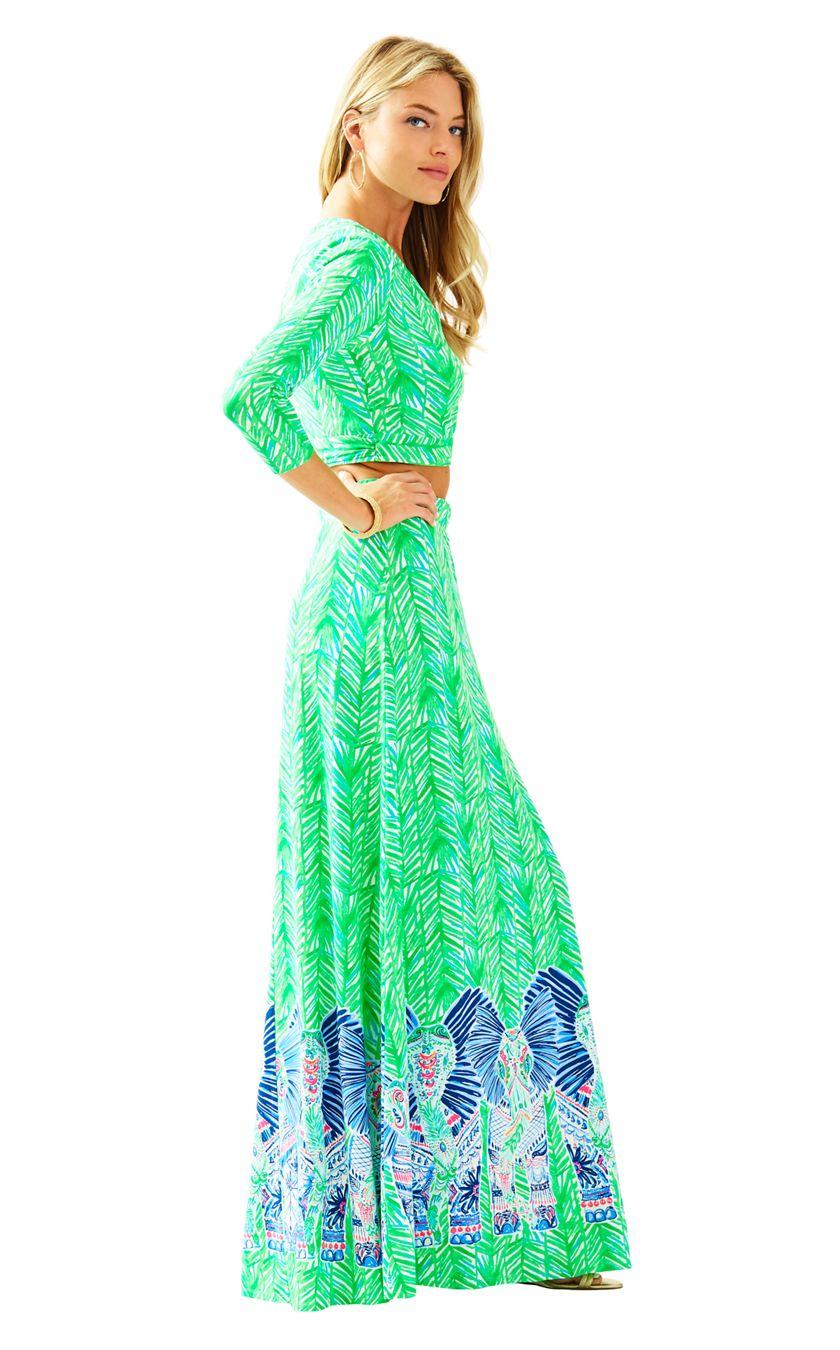 Lilly Pulitzer Synthetic Ruari Crop Top & Maxi Skirt Set in Green 